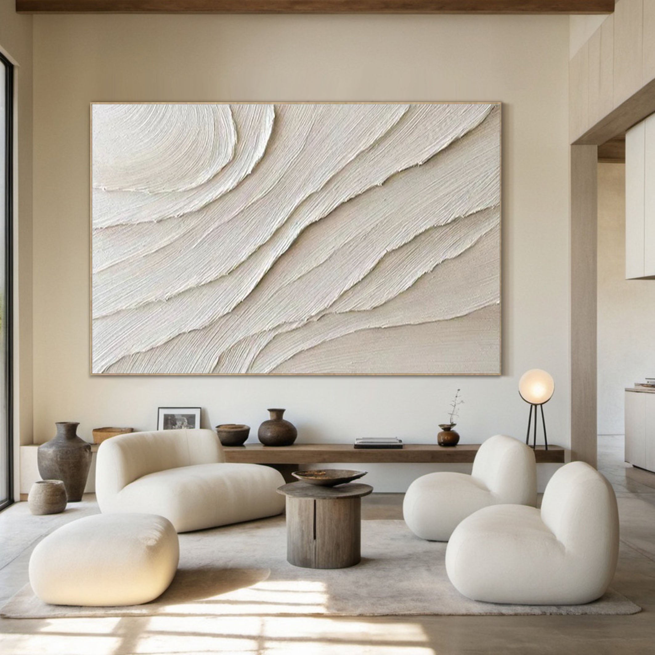 3D Heavy Texture Minimalist Oil Painting CZ0069 - Viral Wall Art